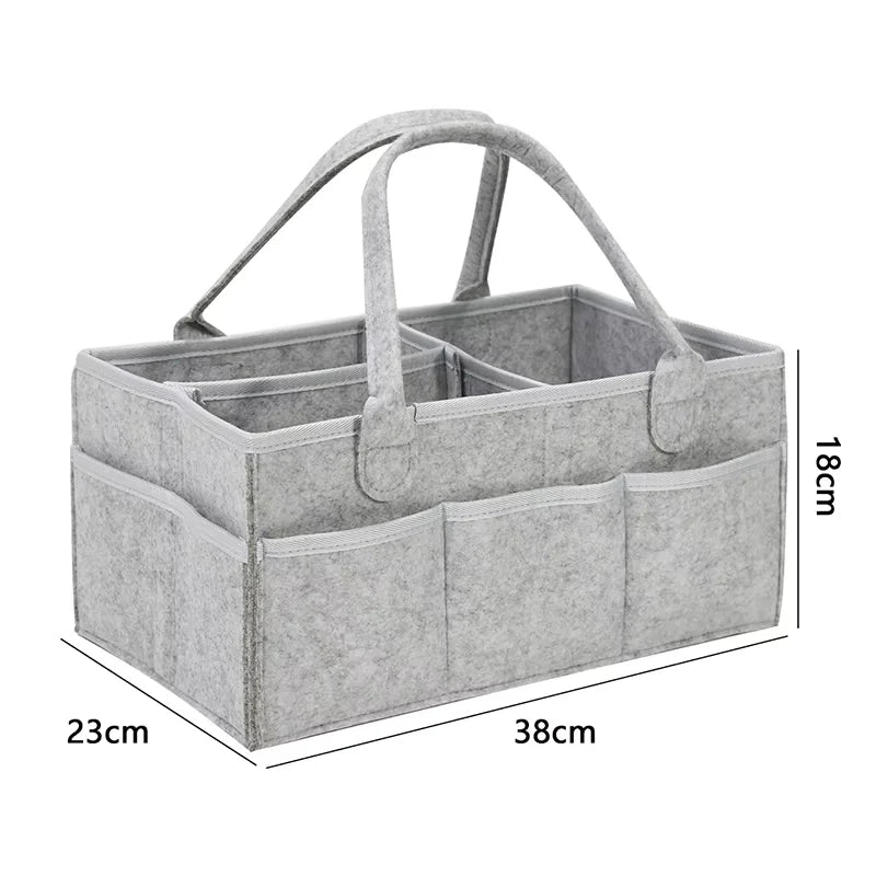 Baby Stroller Accessories Mom Tote Bag Foldable Storage Baby Diaper Hanging Bag Thickened Portable Mom Cart Portable Diaper Bag